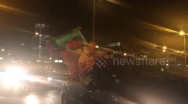 Algeria fans celebrating African cup win