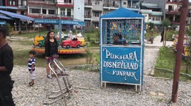 A knockoff 'Disneyland' amusement park in Nepal is full of rusty rides
