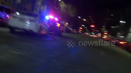 Police involved auto accident  a the corner of BRoadway and 10th