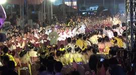Colourful Dance Displays For Lent Period In Thailand