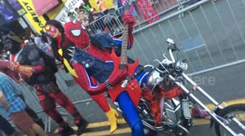 Spider-Man Playing Crazy Train at Comic-Con 2019