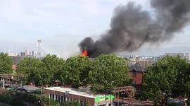 Smoke billows from Walthamstow shopping centre fire