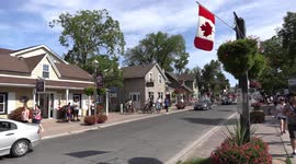 Heatwave is over in the Toronto area and this was the scene Sunday morning on Mainstreet Unionville Markham Canada