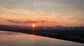 Sarajevo has a beautiful sunset