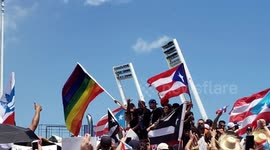 Puerto Rican legends Ricky Martin, Felix Trinidad and Bad Bunny join massive island-wide strike