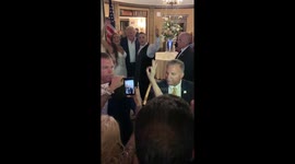 President Trump actually accepted his invitation to this New Jersey wedding