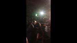 Protestors scuffle with tactical forces