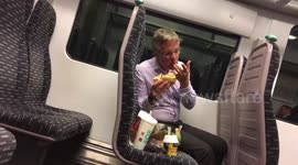 Hamburger Man On The Train