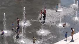 Thousands enjoy the sun in Birmingham as heatwave hits the UK