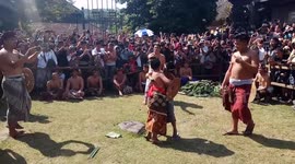 Hindu Balinese Devotees Honour God Of War