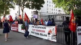 Tamil Eelam demo outside Downing Street