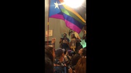 Protest: governor’s resignation celebration old san juan
