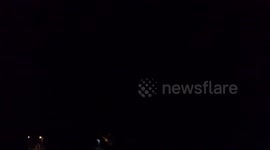 Lightening storms over Mid-Wales