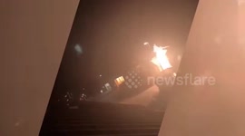 Incredible footage shows bolt of lightning creating a 'fireball' as it strikes UK home