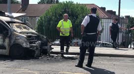 Overheated food truck in Dagenham