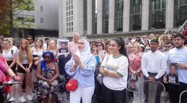 Peaceful protest for Yousef Makki