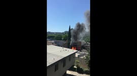 Fire at the Woodman Bar Sherman Oaks Los Angeles keg explosion 7.23.2019 1 of 2