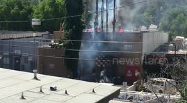 Fire at the Woodman Bar Sherman Oaks Los Angeles keg explosion 7.23.2019 2 of 2