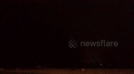 Lightning lights up Bournemouth Beach