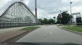 Drive around Arlington, TX entertainment district