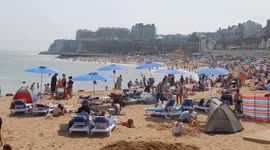 Sunny Weather Hits British Coast