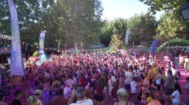 Holi Festival Takes Place in Madrid, Spain