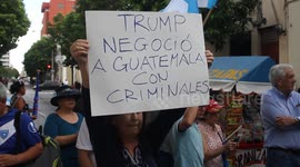 Guatemalans Protest Asylum Deal Signed with the United States