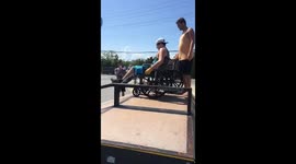 Wheelchair skatepark fall