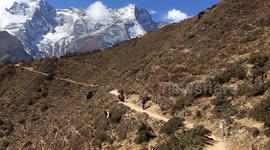 Breathtaking view during the trekking to Everest Base Camp