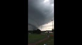 Massive Storm Cloud Threatens Fireworks
