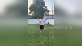Big man from Long Island fails the foam during #StoneColdChallenge