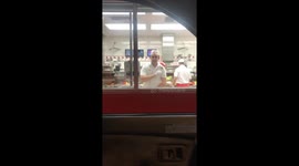 In n out guy dabbing
