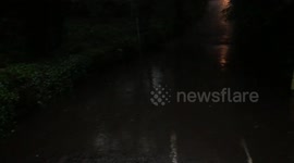 Tree Fallen in Road between Holmfirth and Huddersfield