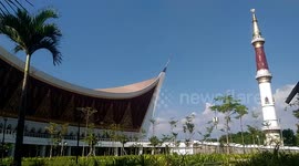 Timelapse greatest west sumatran mosque