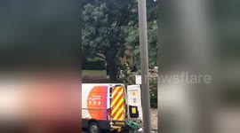 Two people taken to hospital after suspected gas leak destroys London flat