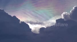 Stunning fire rainbow illuminates the sky in southern Thailand