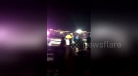 Five arrested 'for underage drinking' at Huntington Beach after police officer 'got knocked out'