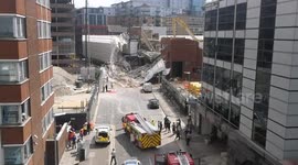 Scaffolding collapse in Reading, Berkshire