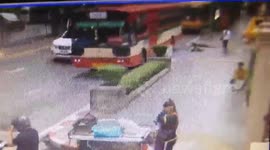 Suspected bomb left outside police HQ in central Bangkok sparking traffic chaos