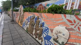 The longest ceramic mosaic mural in the world is in Vietnam, and it's stunning