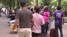 University students moving into campus residence at Ryerson in Toronto in time for back to school
