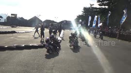 Gilank R Pranata Podium 1 in the Minigp Race Ages up to 9 years