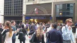 Hundreds of commuters evacuated after armed police storm Monument Station in London
