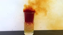 Watch what happens when sugar, nitric and sulphuric acid get together