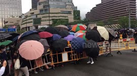 Hong Kong protesters block Salisbury Road