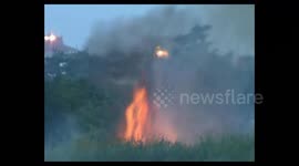 Fires occur during the dry season in Indonesia
