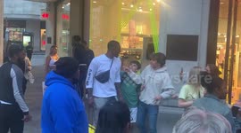 Ovie from love island spotted shopping in Oxford Circus London