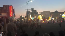 Beautiful Nebuta festival in Aomori , Japan