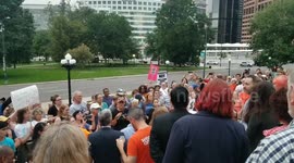 Anti gun violence rally in Denver after the Walmart shooting 7/3