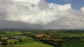 Drone Captures Thunderstorm Clouds